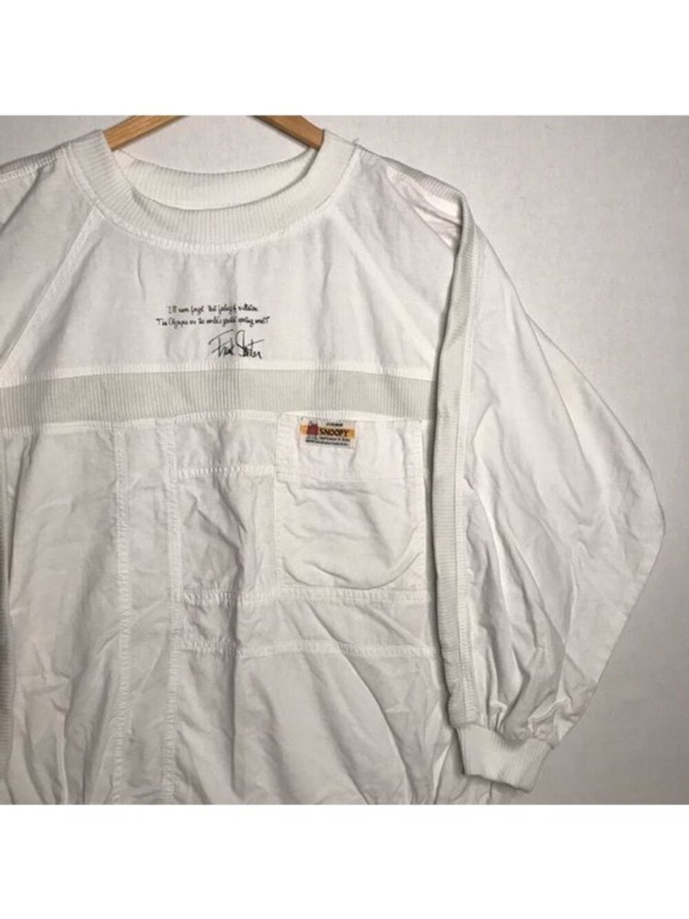 Vintage 70s Snoopy & Frank Shorter Olympics Long Sleeve Shirt RARE Size M